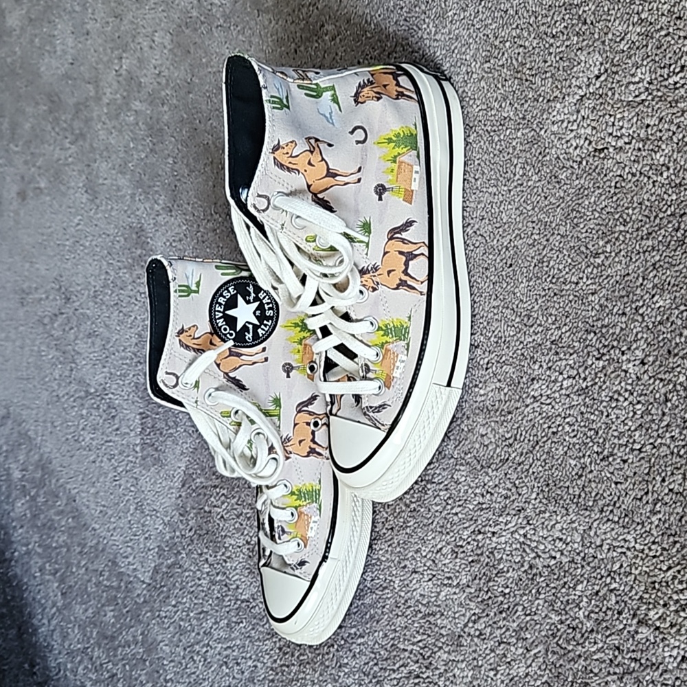 Converse CTAS western horse high tops